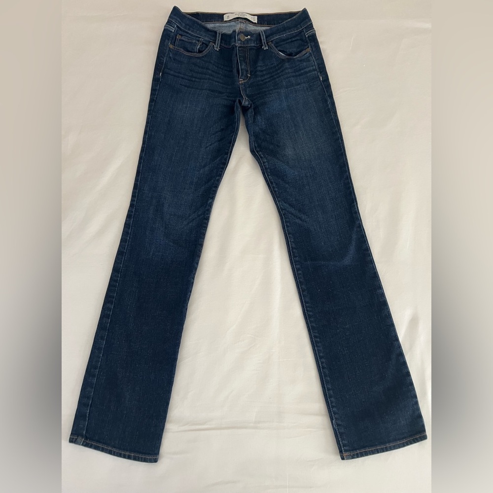 Abercrombie & Fitch Dark Blue Straight Leg Jeans